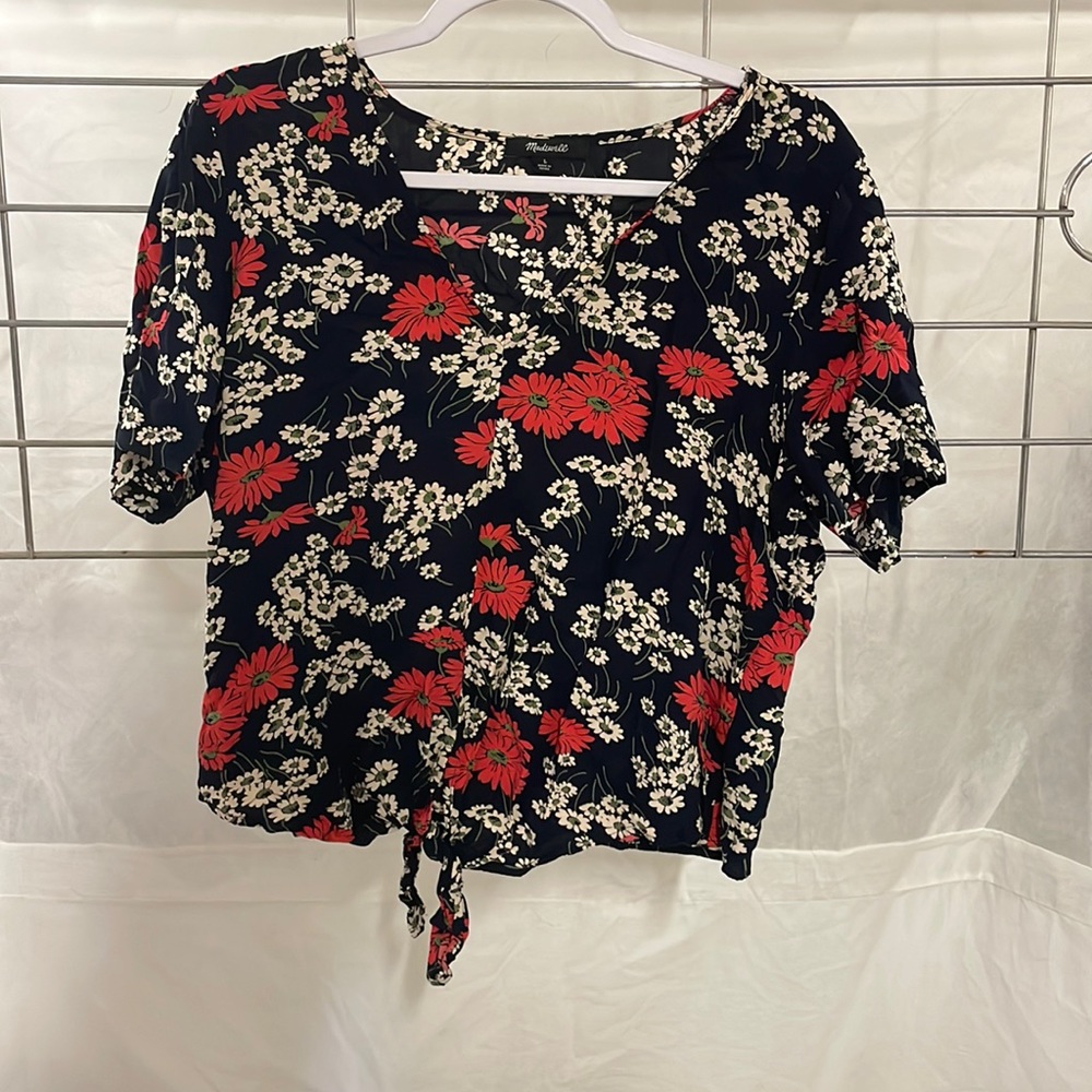 Floral Shirt with tie